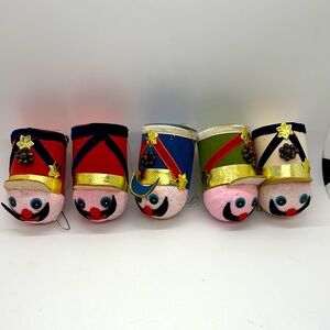 VTG Toy Soldier Ornament Paper Mache Ornament Felt 5